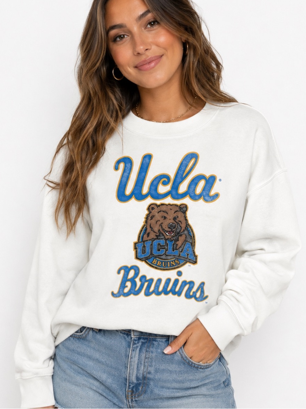 HOLLISTER UCLA Bruins Boxy Fit crewneck sweatshirt size XS